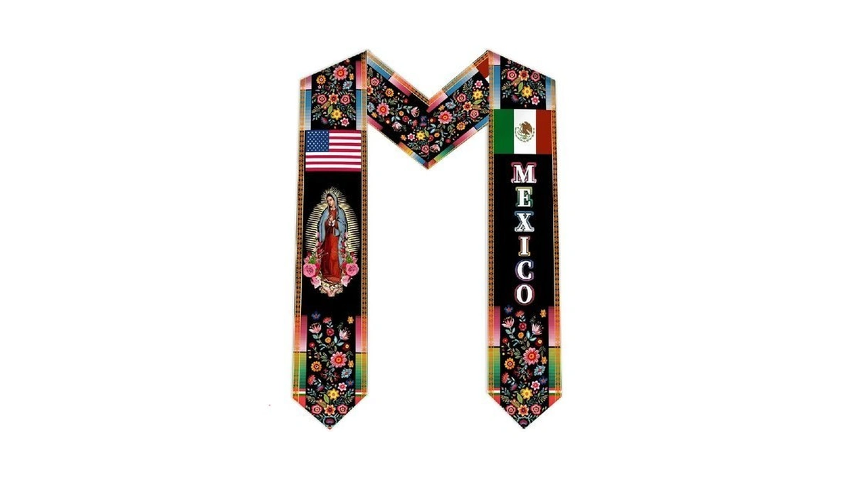 Ulikuwa Mexican American Flag Graduation Stole 2026, Hispanic Heritage V