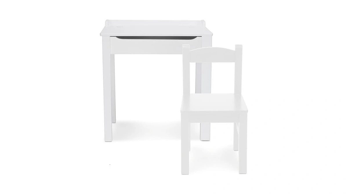 Melissa & Doug Wooden Child's Lift-top Desk & Chair -