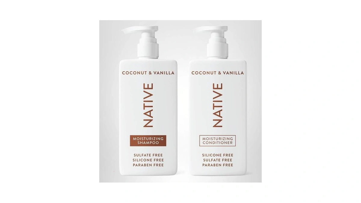 Native Coconut & Vanilla Shampoo And Conditioner Contain Naturally Derived