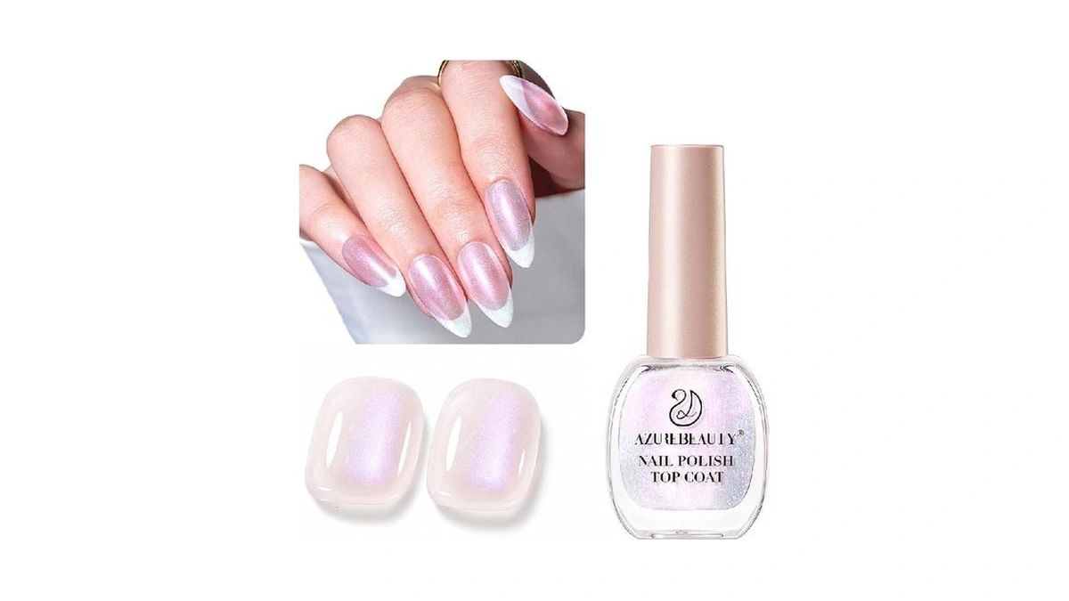 Azurebeauty Glitter Pearl Nail Polish, Quick Dry Salon-quality Lacquer, Long