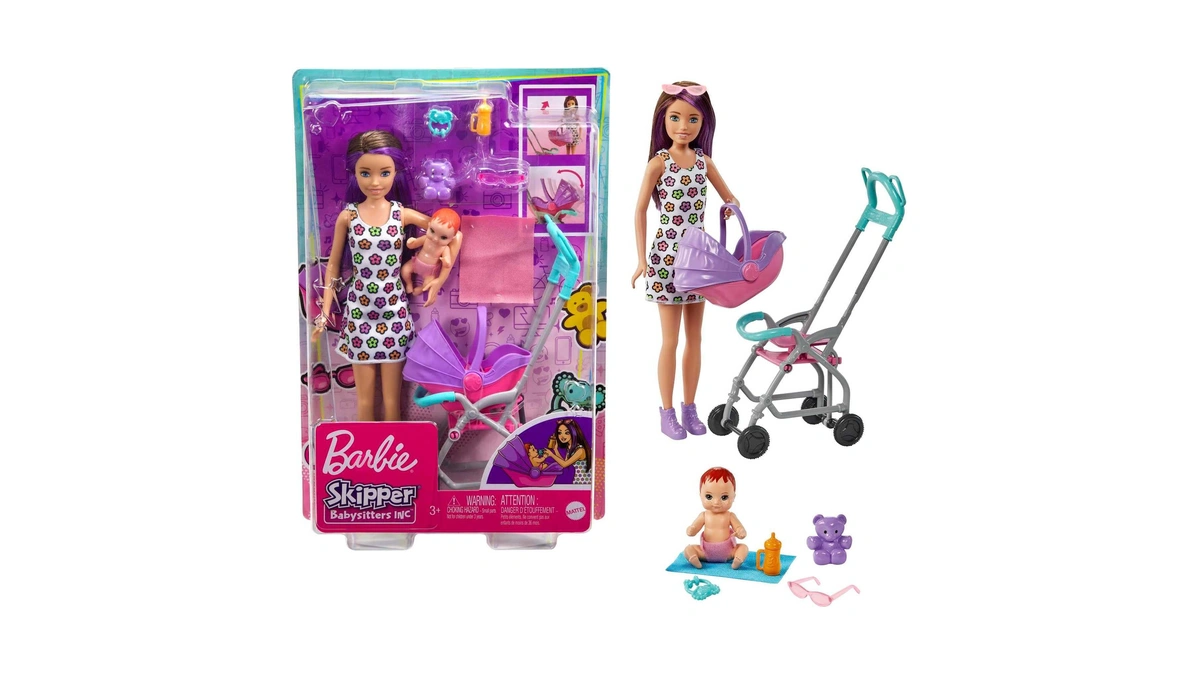 Barbie Skipper Babysitters, Inc. Playset With Skipper Babysitter Doll (brunette),