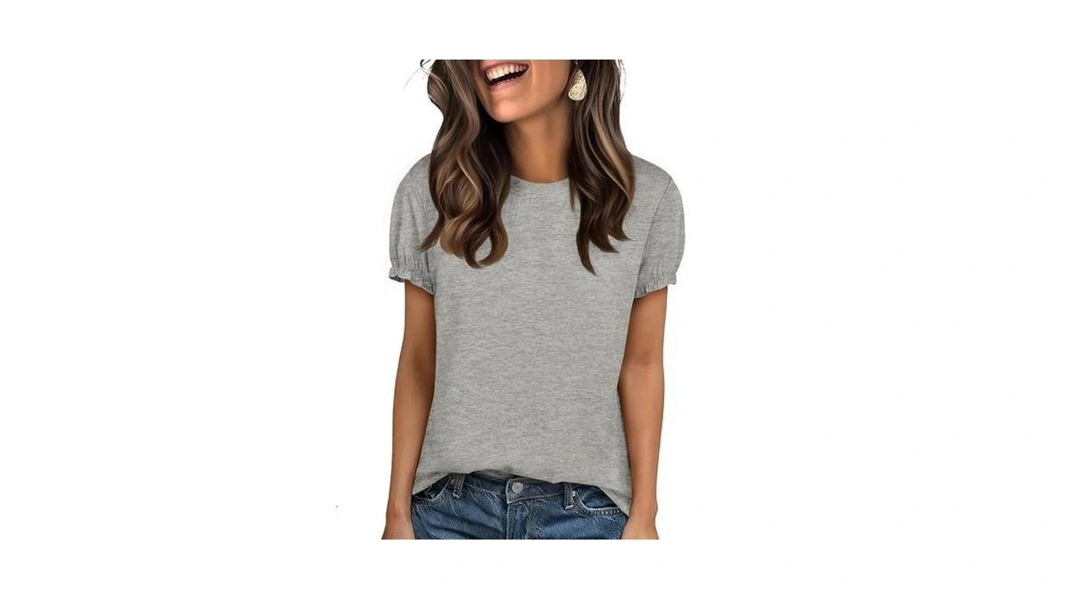 Cicy Bell Womens Ruffle Short Sleeve T Shirt Summer Casual