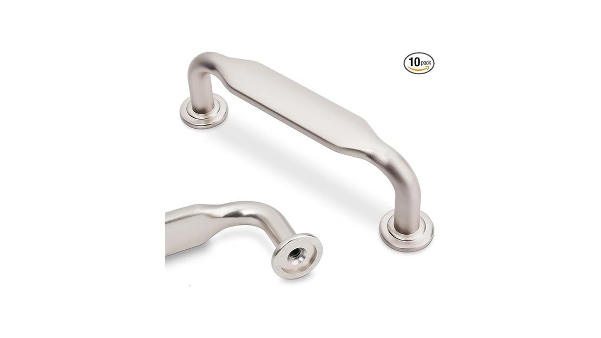 Amasideca 10 Pack Brushed Satin Nickel Cabinet Pulls 3 Inch(76mm)