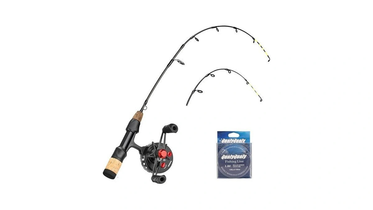 Qualyqualy Ice Fishing Rod And Reel Combo 24 Inch M/ml