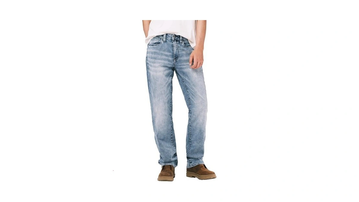 Buffalo David Bitton Men's Relaxed Straight Leg Driven Jean, Sandblasted