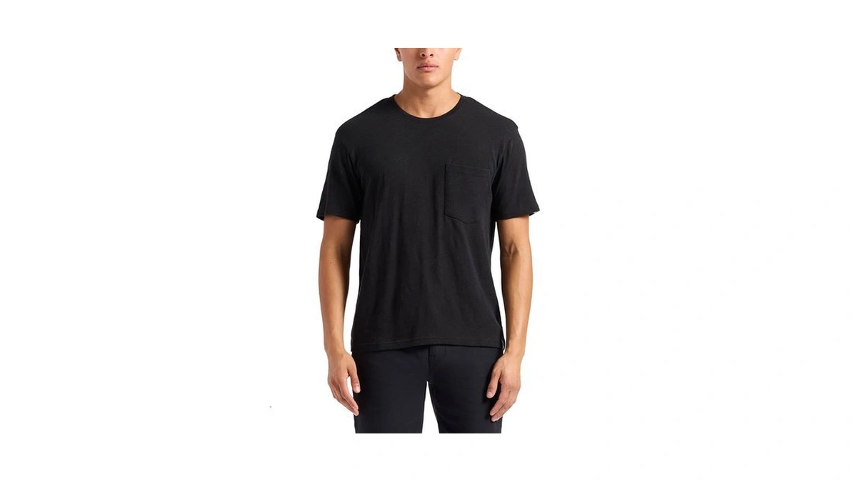 Buffalo David Bitton Men's Short Sleeve Slub Pocket Tee Regular