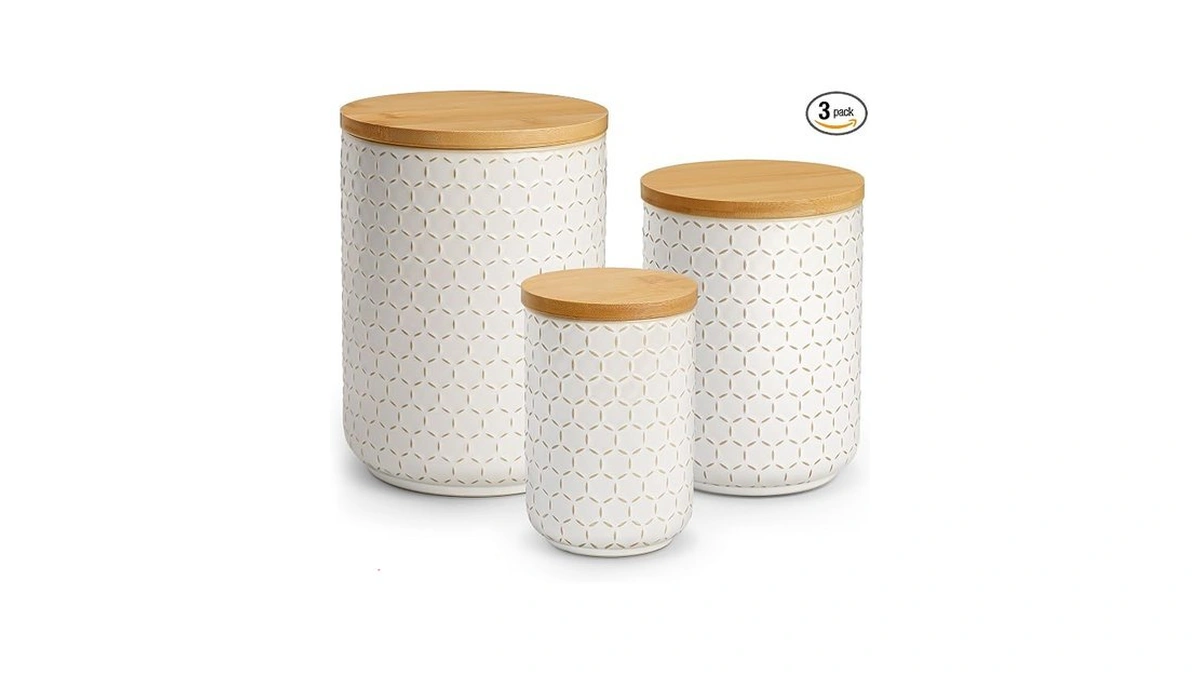 Malacasa Ceramic Kitchen Canisters