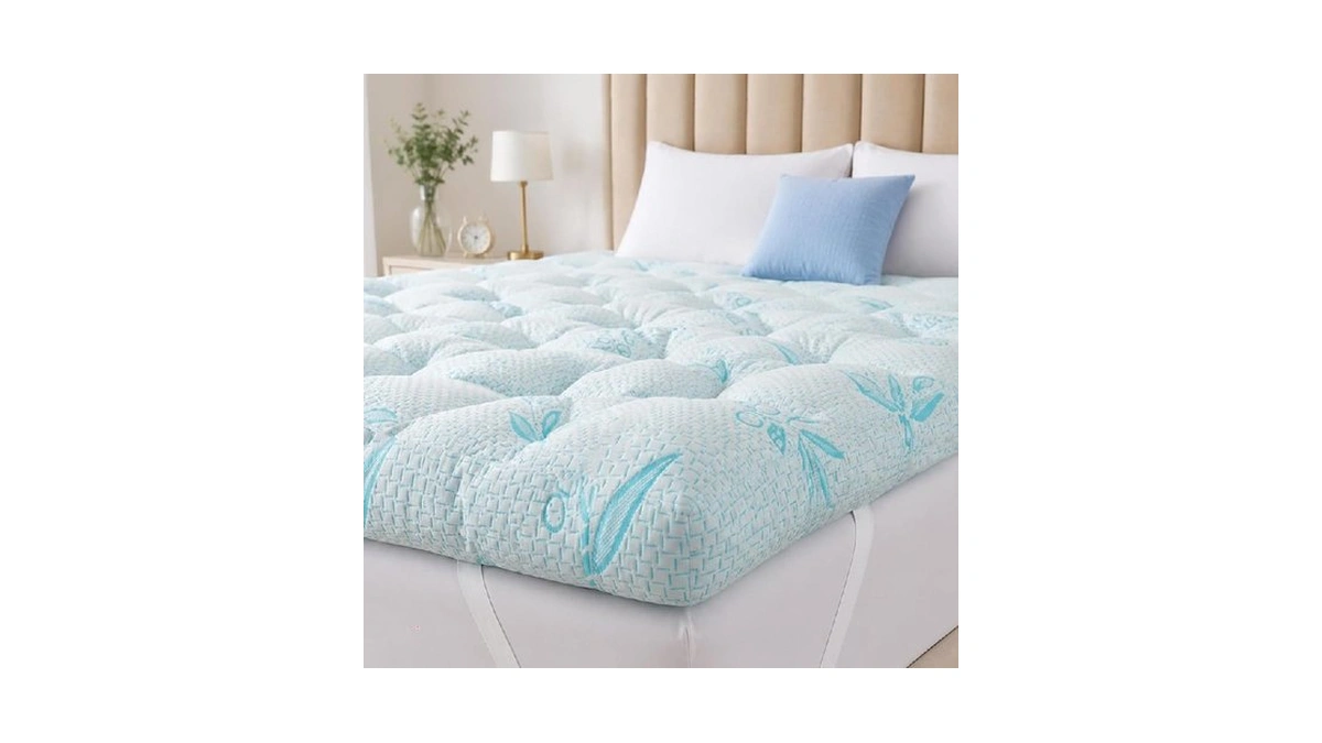 Shouren 4-5 Inch Mattress Topper Queen Size, 2100 Gsm Pillow