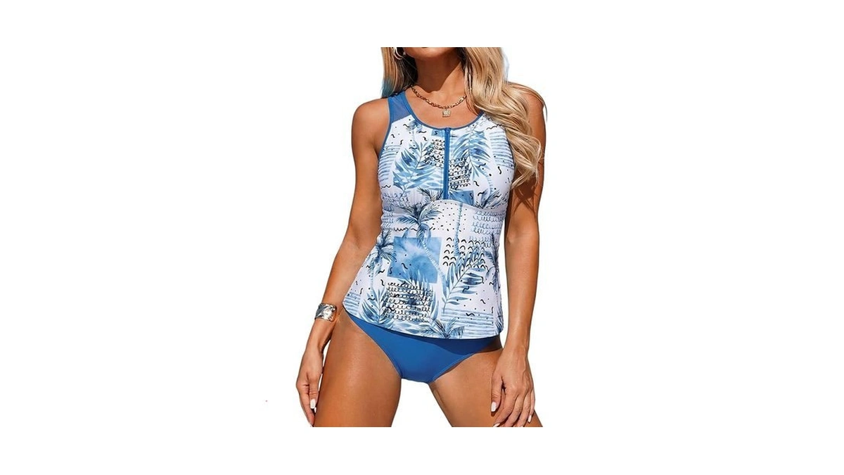 Zaful Modest Tankini Swimsuits For Women, Tummy Control Tankini Bathing