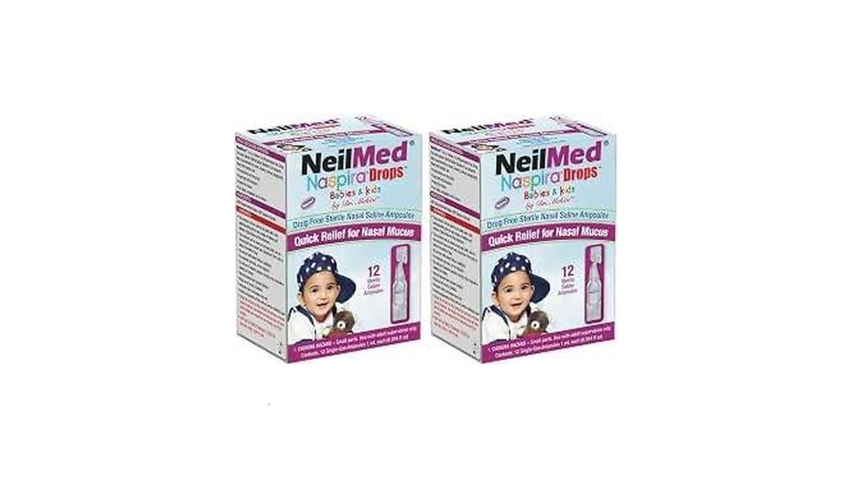 Neilmed Naspira Drops - Easy Twist-off 12ct Ampoules, (packaging May