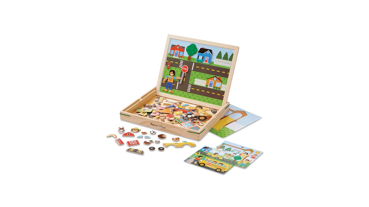 Melissa & Doug Wooden Magnetic Matching Picture Game With 119