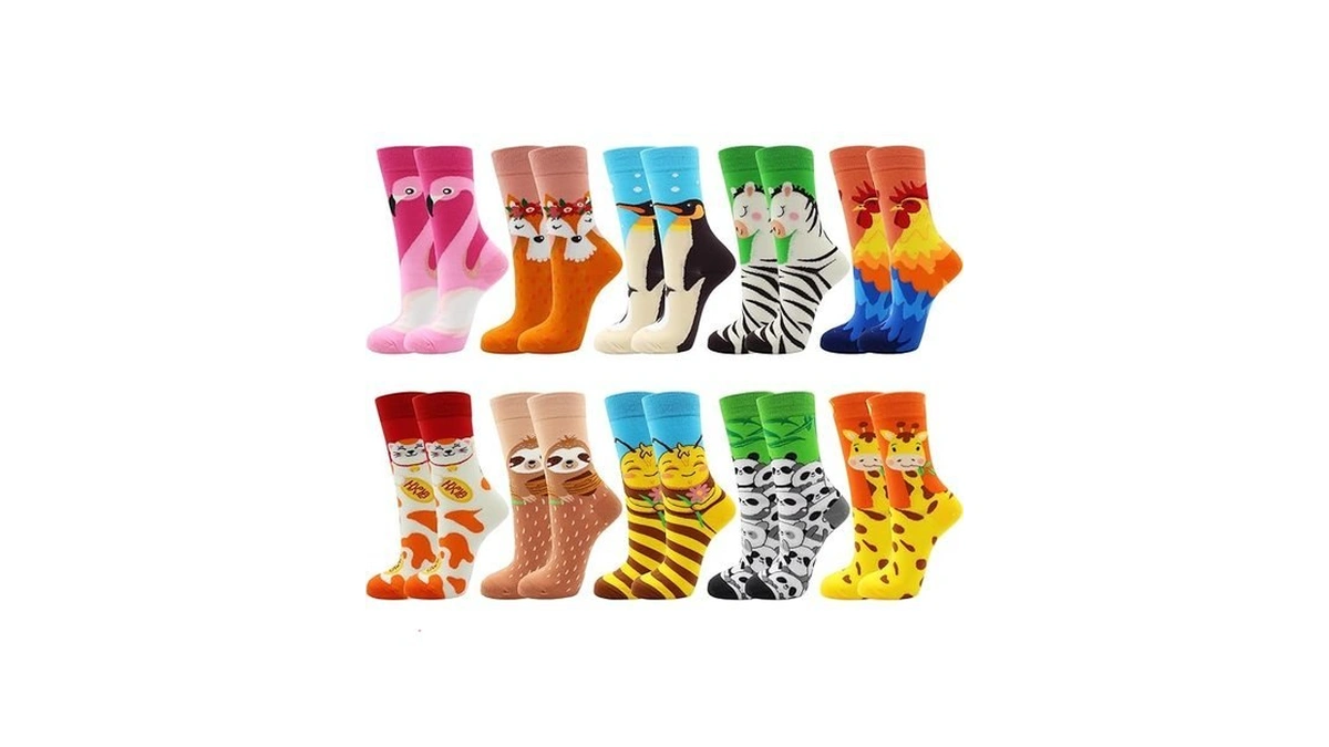 Suokesi Womens Animal Socks Size 7-9, Cute Funny Fun Crazy
