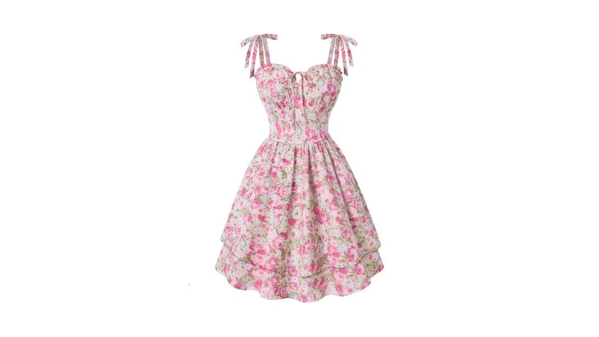 Scarlet Darkness Floral Mini Dress For Women Teens Summer 2026
