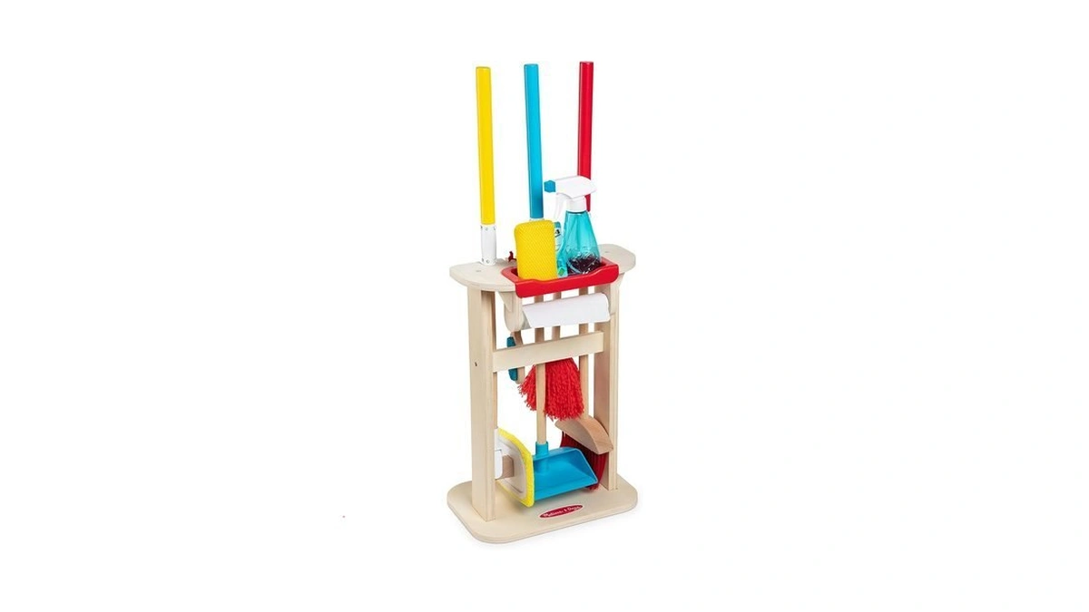 Melissa & Doug Deluxe Sparkle & Shine Cleaning Play Set