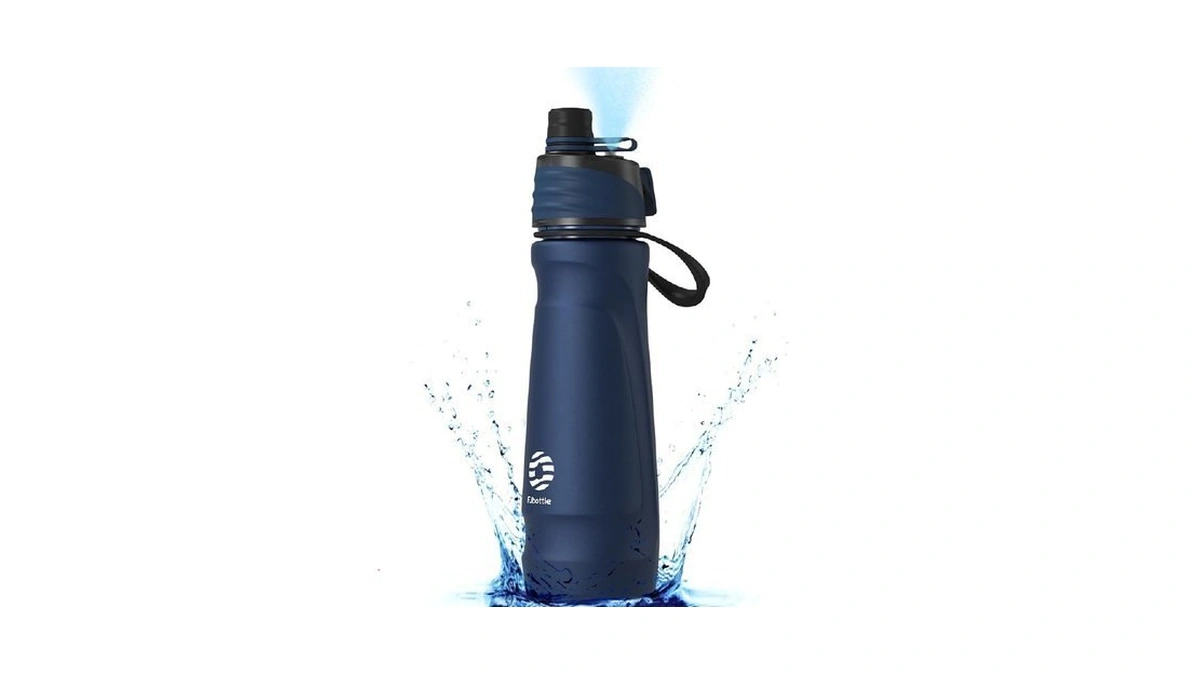 Rumiiro Water Bottle Insulated Stainless Steel, Mist & Sip Cooling