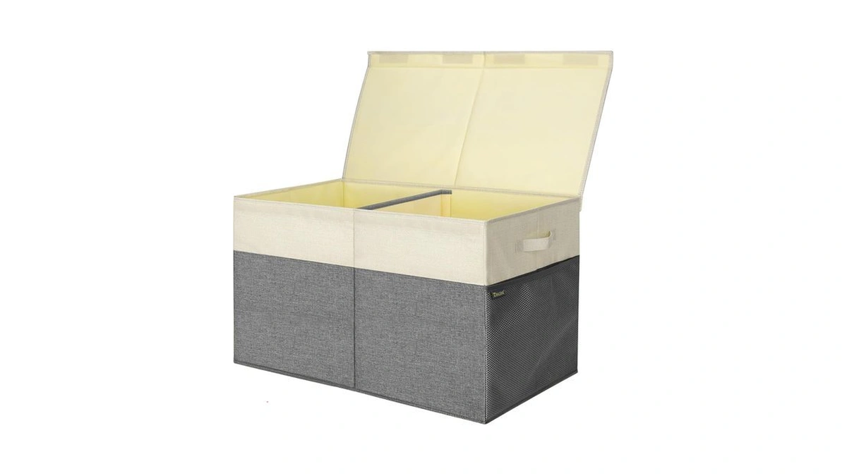 Baleine Fabric Storage Bins With Lid, Collapsible Extra Large Storage