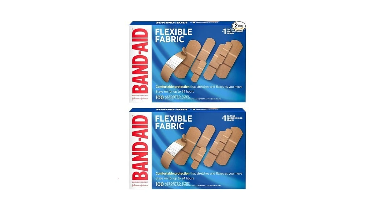 Band-aid Brand Flexible Fabric Adhesive Bandages With Memory-weave Fabric, Quilt-aid