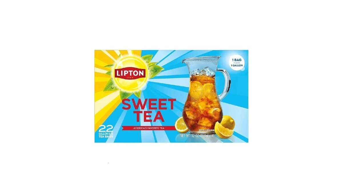 Lipton Southern Sweet Black Tea Bags Gallon Size 22-count Zero