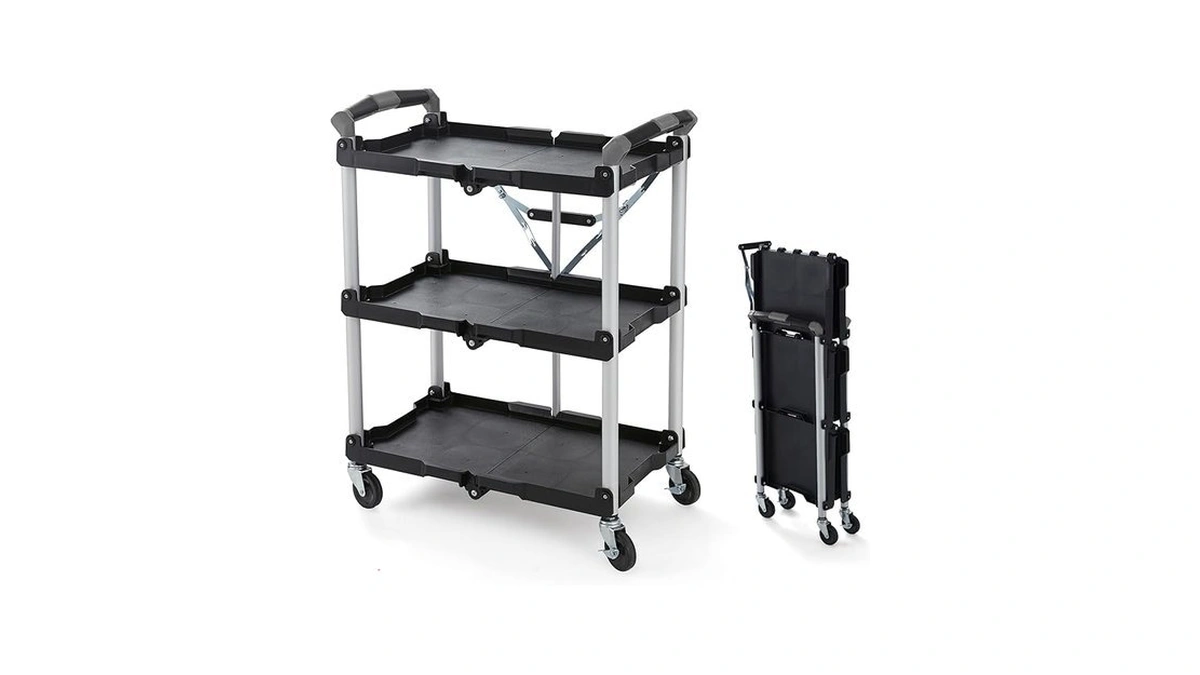 Olympia Tools 85-188 Pack-n-roll Folding Collapsible Service Cart, 150lb Capacity,