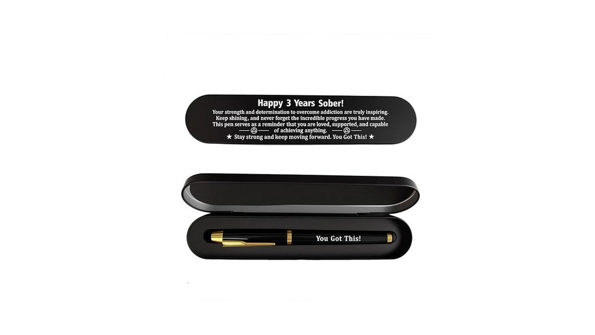 Bazljy 2 Years Sober Pen Gift Set, 2 Year Sobriety