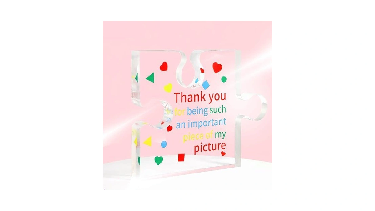 Teacher Appreciation Gifts Decorative Plaque- Colorful Thank You Picture Sign