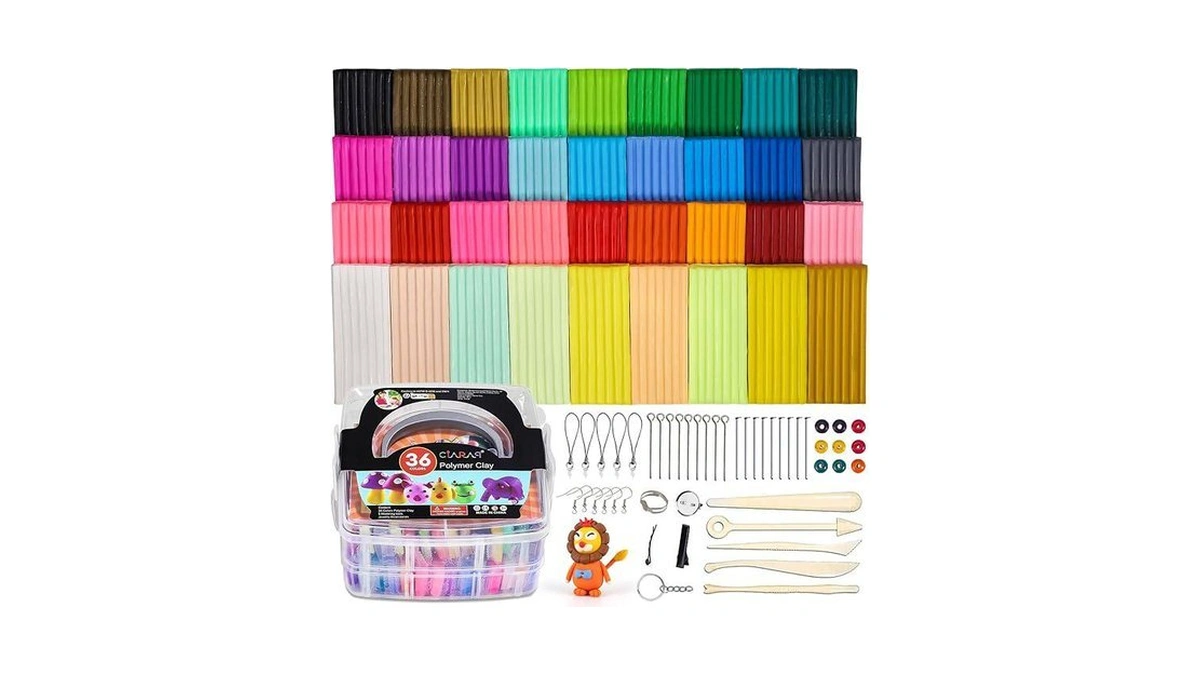 Ciaraq 36-color Polymer Clay Oven Bake Modeling Kit For Kids