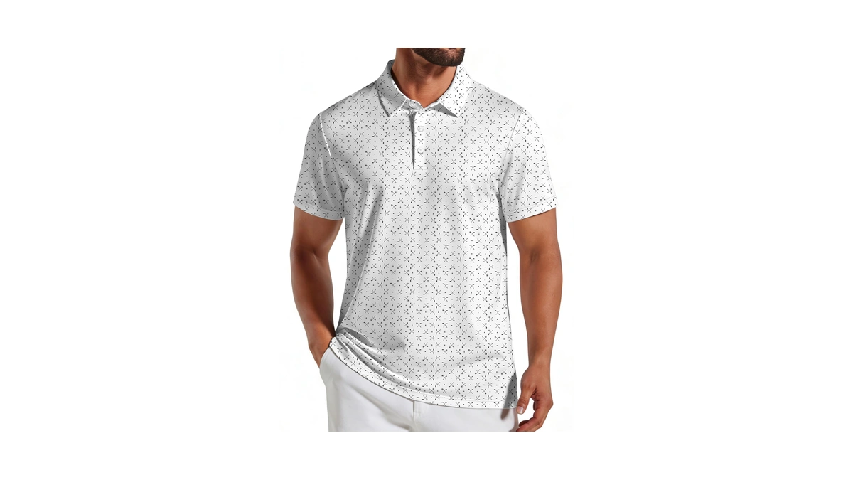 Coofandy Men's Golf Polo Shirts Short Sleeve Quick Dry Performance