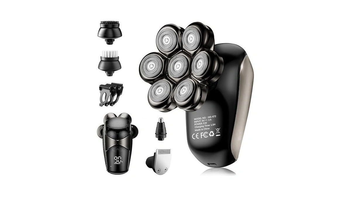 Shpavver Ethup Head Shavers For Bald Men: 5-in-1 Electric Razor