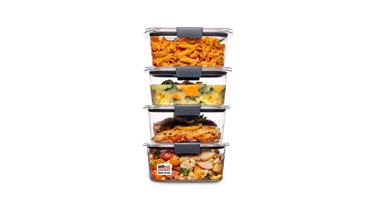 Rubbermaid Brilliance Bpa Free Airtight Food Storage Containers With Lids,