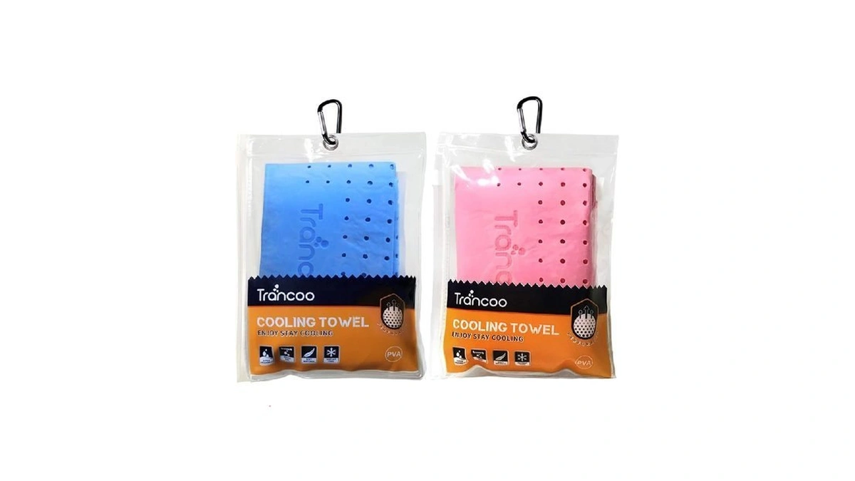 Trancoo 2 Packs Pva Cooling Towel(33"x7.85",perforated Chill Towel, Pva Cooling