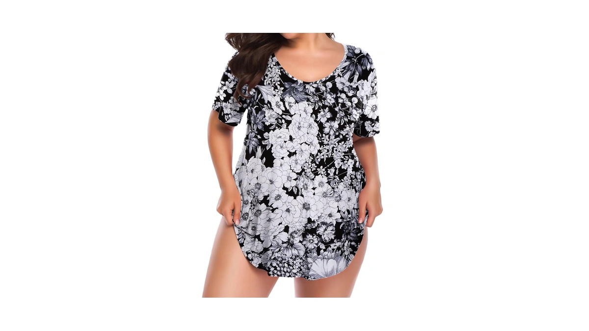 Belaroi Plus Size Tops For Women V-neck Tunic Top Casual