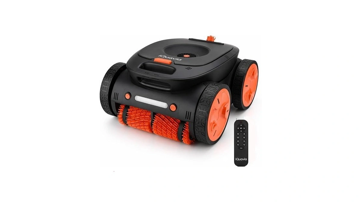 Iquavia Cordless Robotic Pool Cleaner For Inground Pools – Remote
