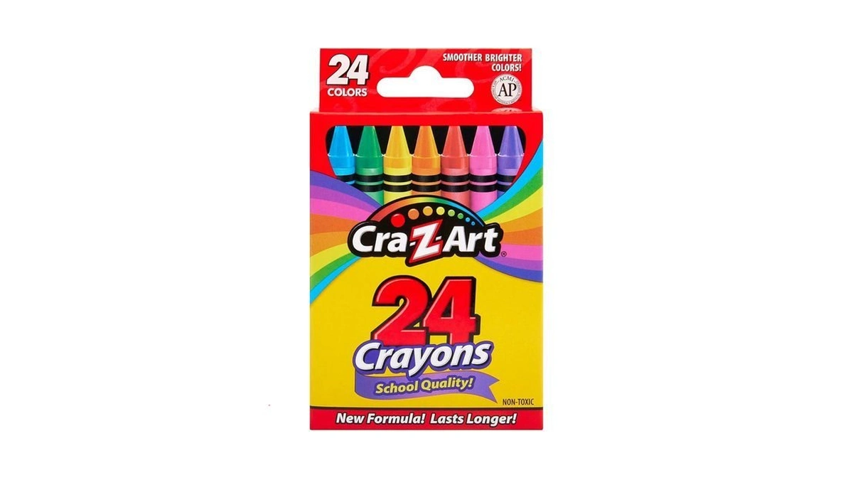 Cra-z-art 24ct Crayons Pack, Perfect Back To School Essential, Art
