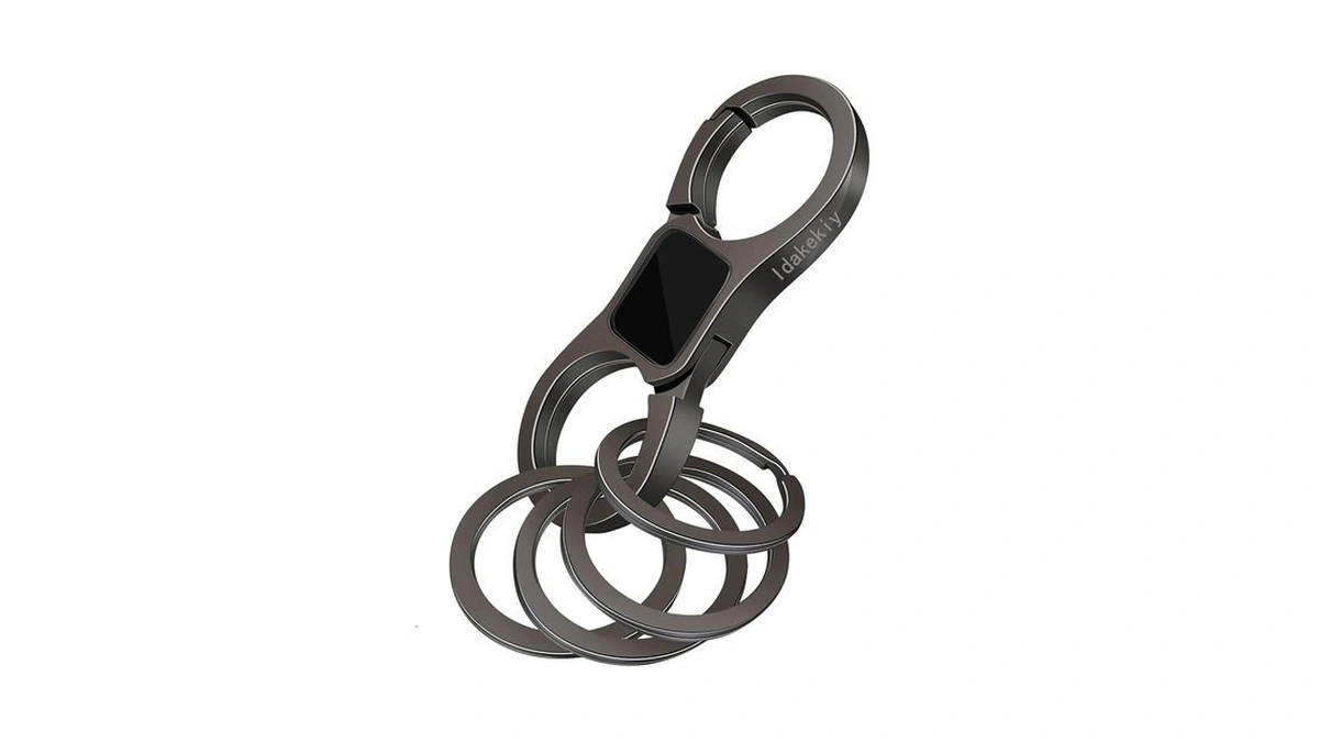 Idakekiy Key Chain Quick Release Spring With 4 Key Rings