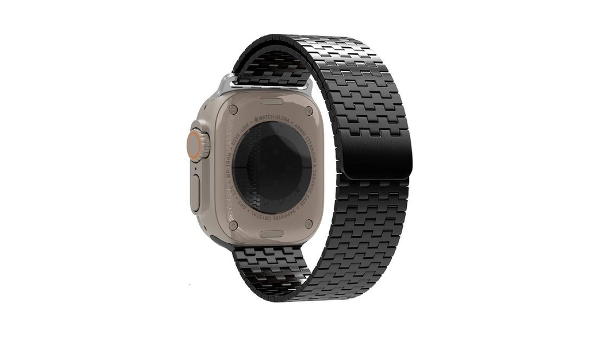 Singear Wide Metal Watch Band Compatible Apple Watch 49 46