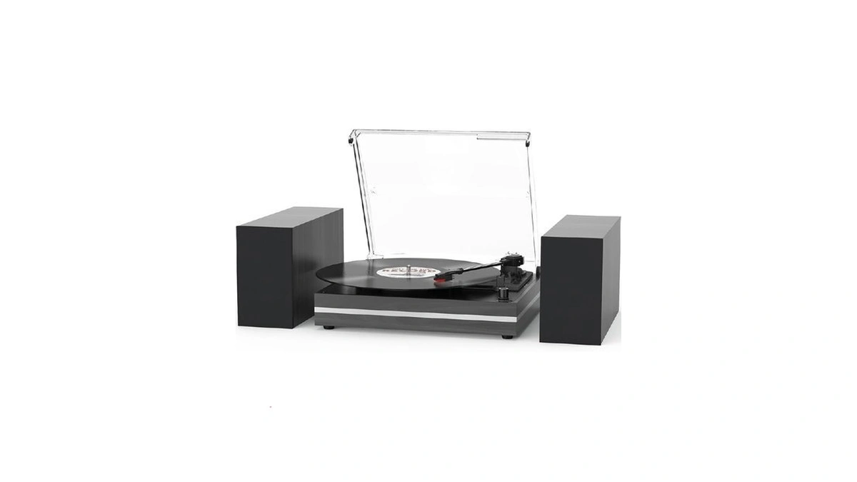 Vinyl Record Player With External Speakers Belt-drive Turntable For Vinyl