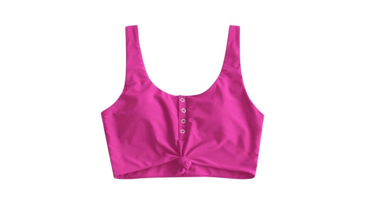 Zaful Front Knot Bikini Tops