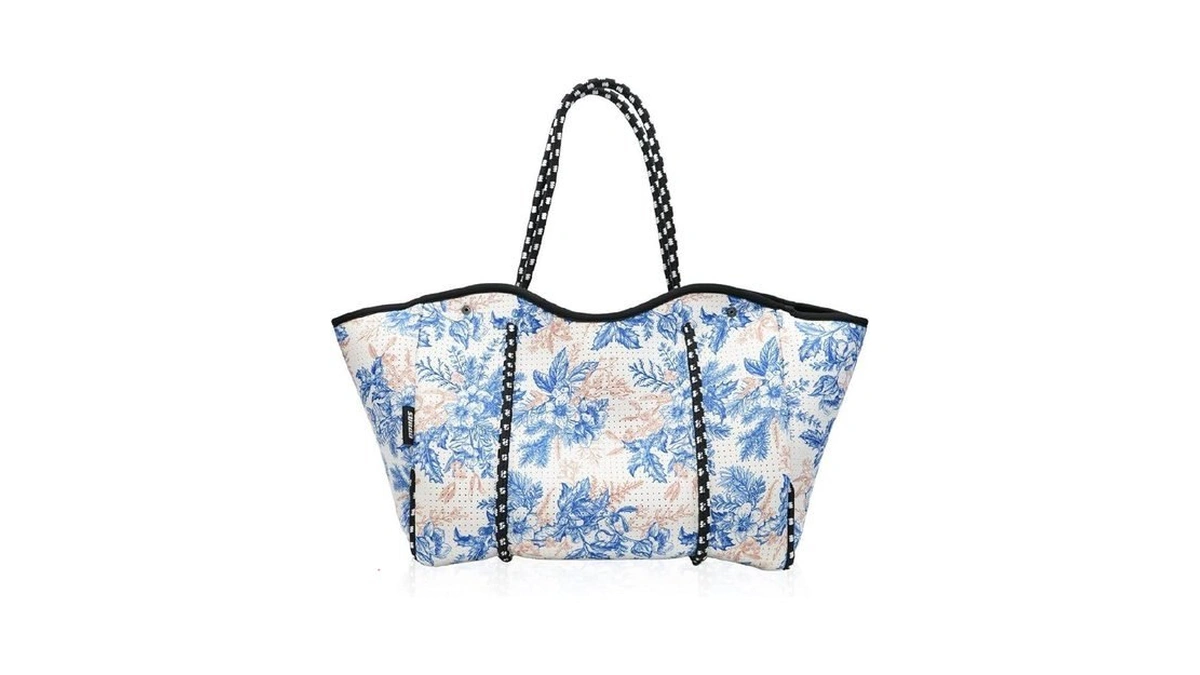 Surqo Neoprene Tote Bag For Women, Large Travel Beach Bag