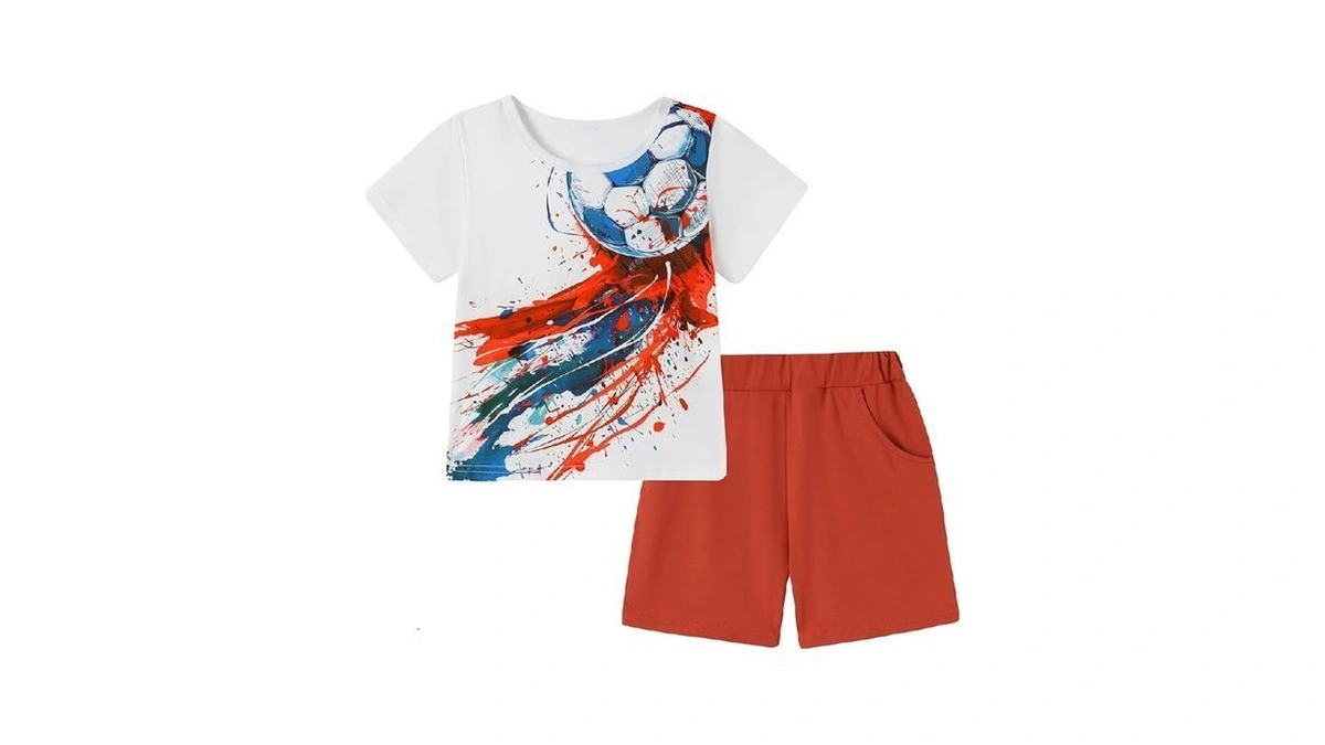 Zoerea Toddler Boy Clothes Kids Summer Short Sleeve T-shirt And