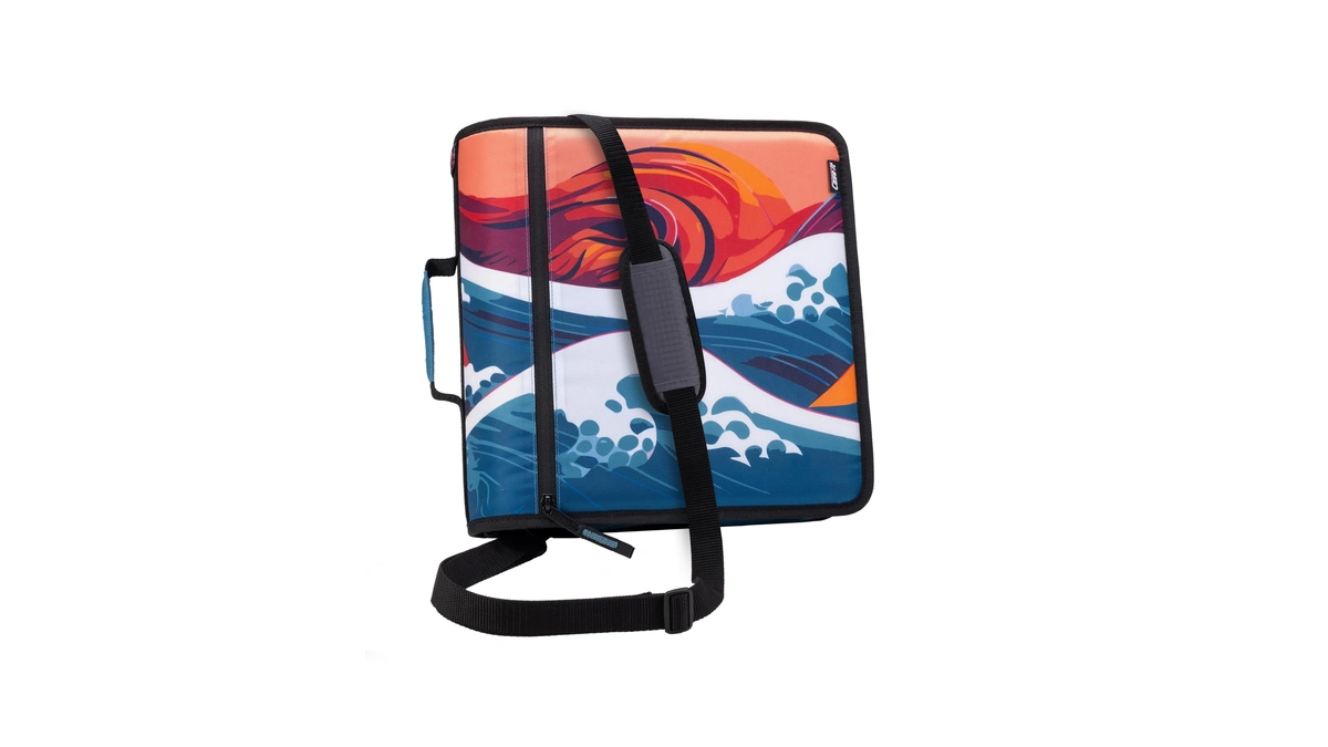 Case-it Mighty Zip Tab School Zipper Binder | 3-inch O-rings,