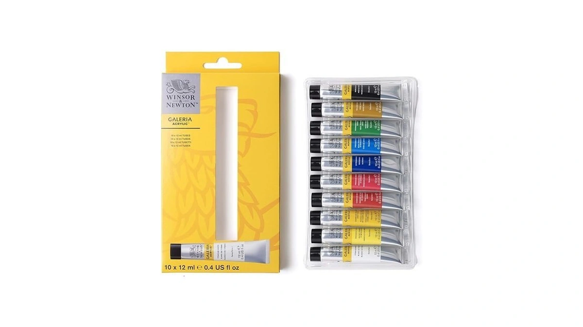 Winsor & Newton Galeria Acrylic Paint, 10 X 12ml (0.4--oz)
