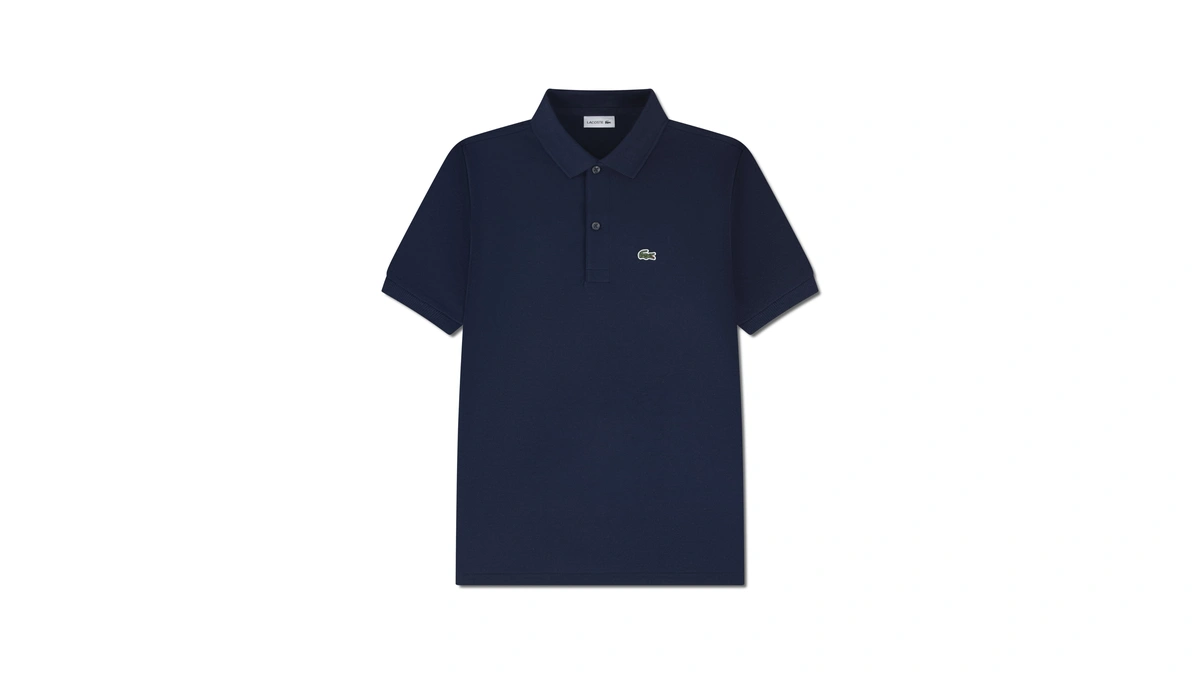 Lacoste Unisex-child Short Sleeve Classic Pique Polo, Navy Blue, 12
