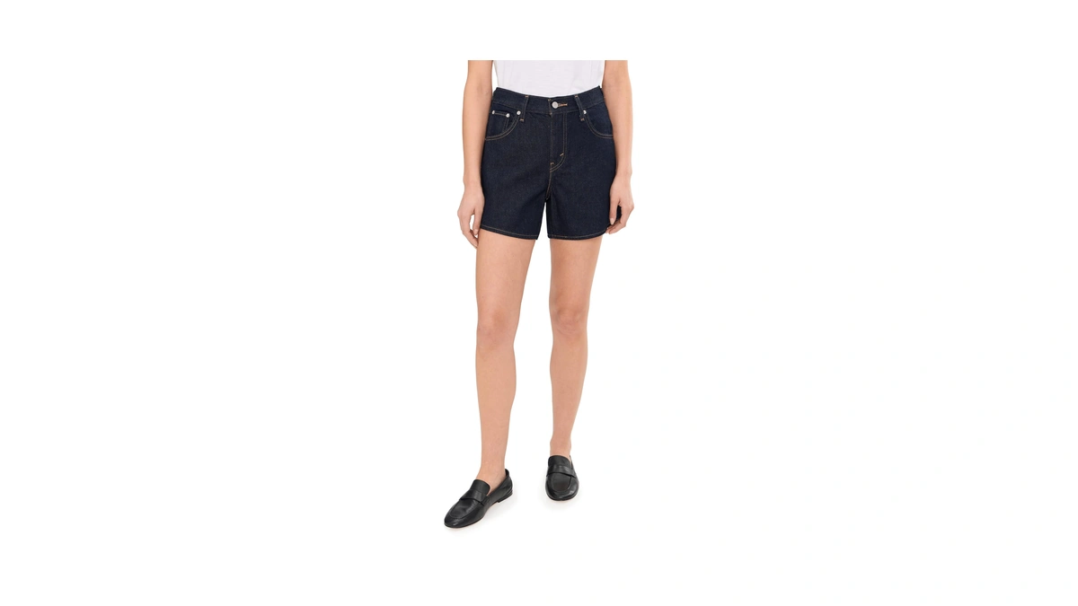 Levi's Women's Cinch Mid-thigh Short, (new) Public Persona (lightweight) (non-stretch),