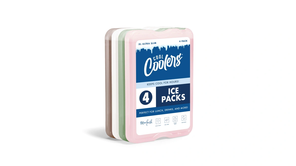 Cool Coolers By Fit & Fresh Xl Slim Ice Packs,
