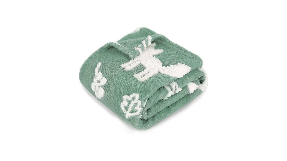 Boritar 3d Fox Baby Blanket For Boys Girls Jacquard Fleece