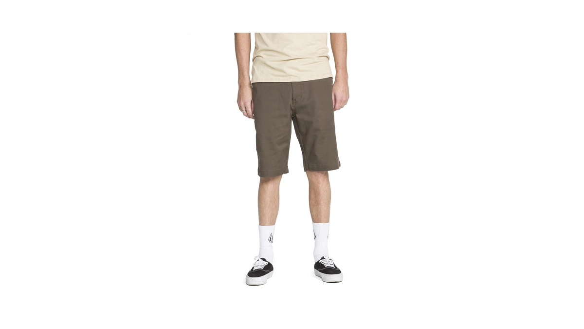 Volcom Men's Vmonty Chino Shorts Mushroom 34