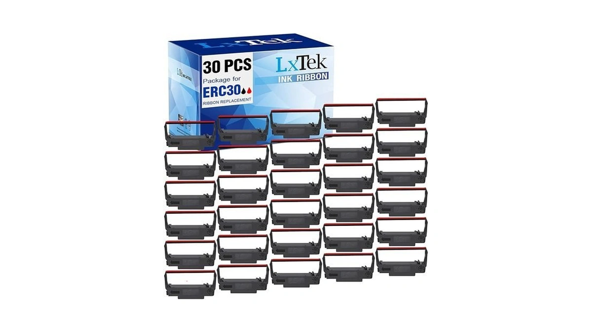 Lxtek 30 Pack Compatible Erc30 Ribbon Replacement For Erc-30, Erc