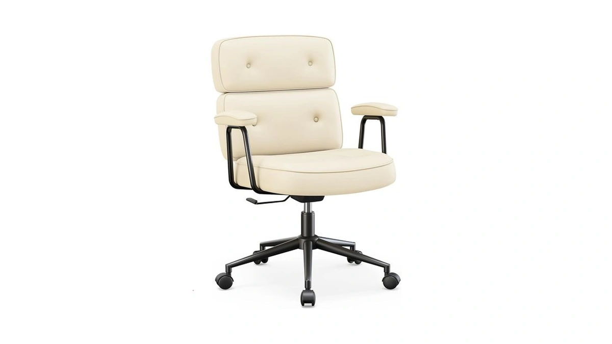 Olixis Ergonomic Home Office Desk Chair, Pu Leather Computer Chair