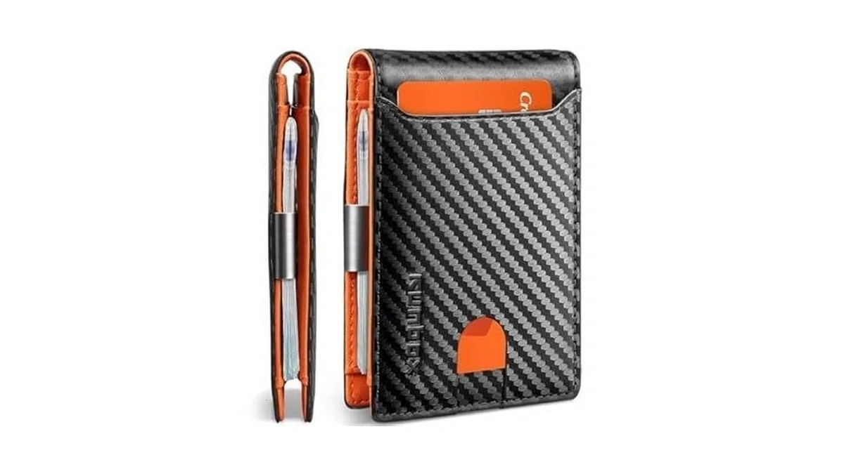 Runbox Slim Wallets For Men - Leather Money Clip Mens
