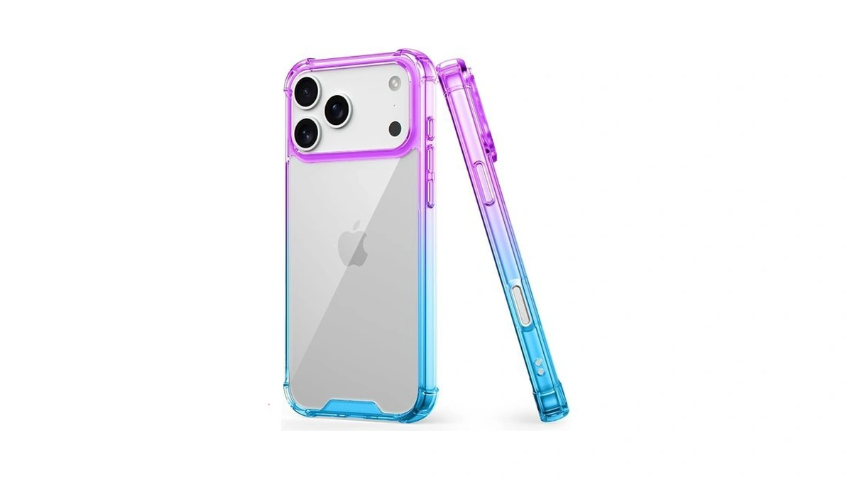 Salawat Compatible With Iphone 17 Pro Case, Clear Cute Gradient